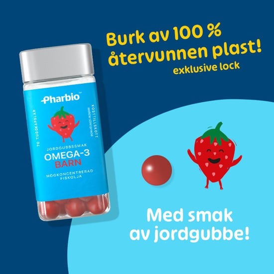 Pharbio Omega-3 Barn 70 kapslar
