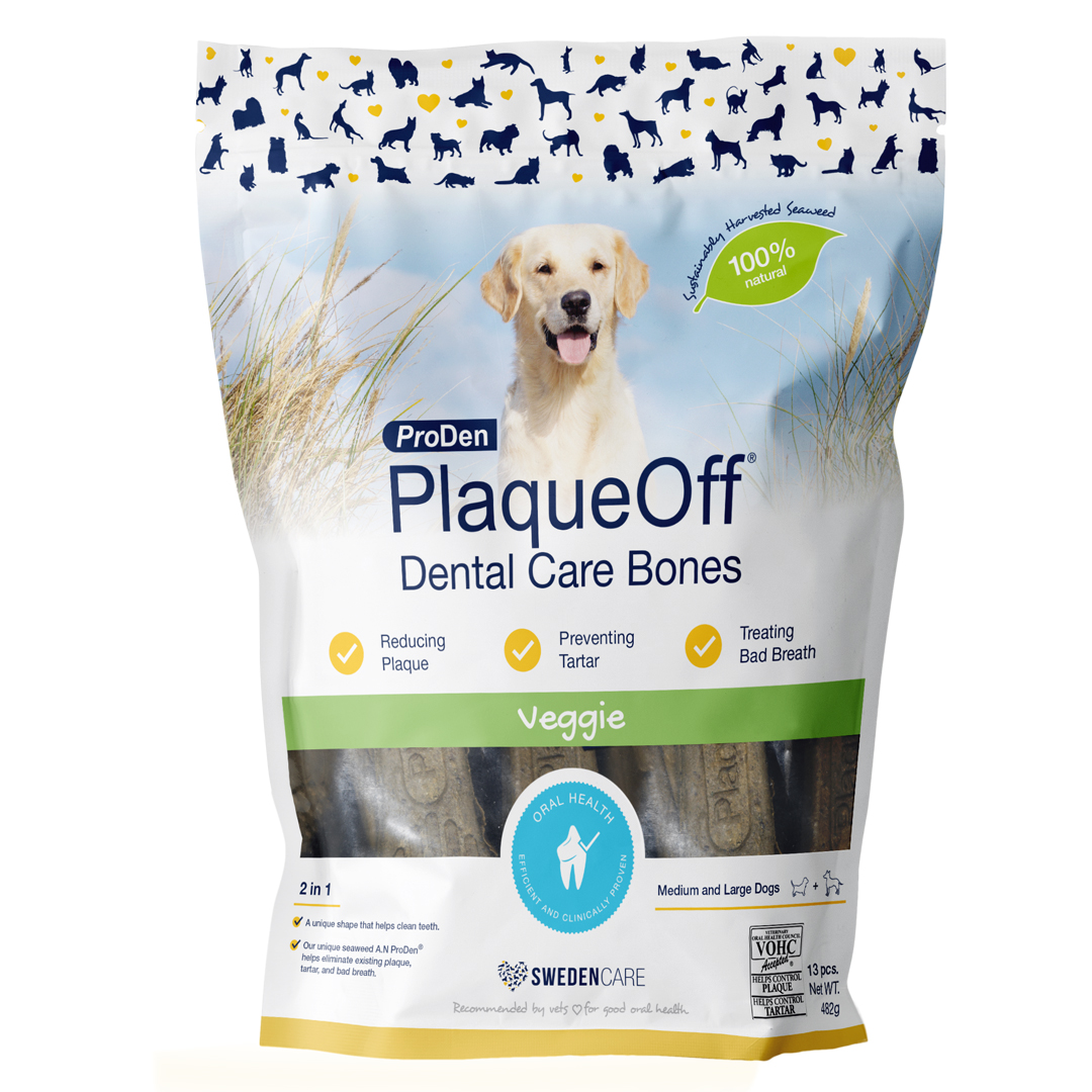 Swedencare PlaqueOff Dental Bones Veggie 13 st