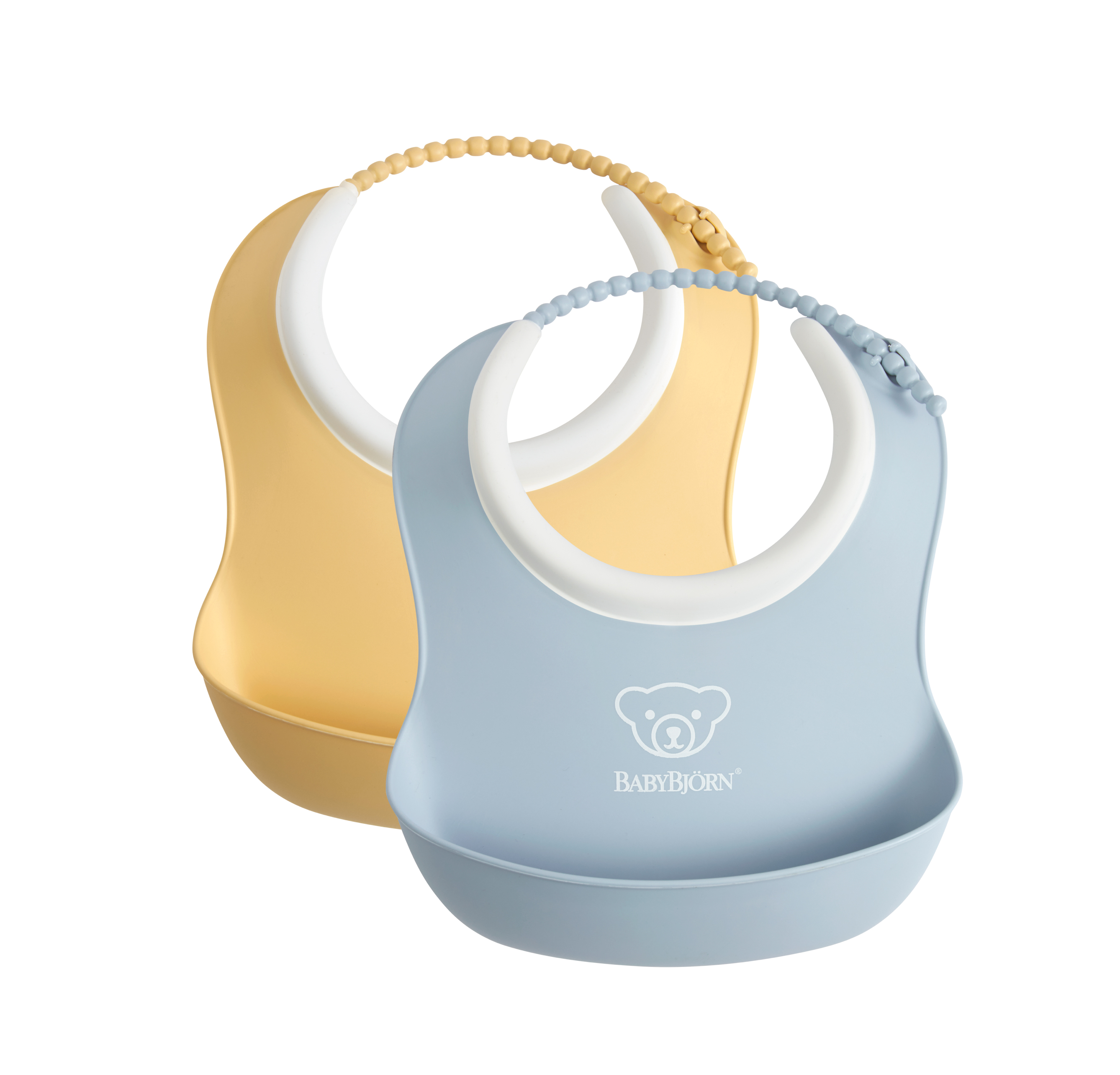 BabyBjörn Liten Haklapp Gul/Blå 2-pack