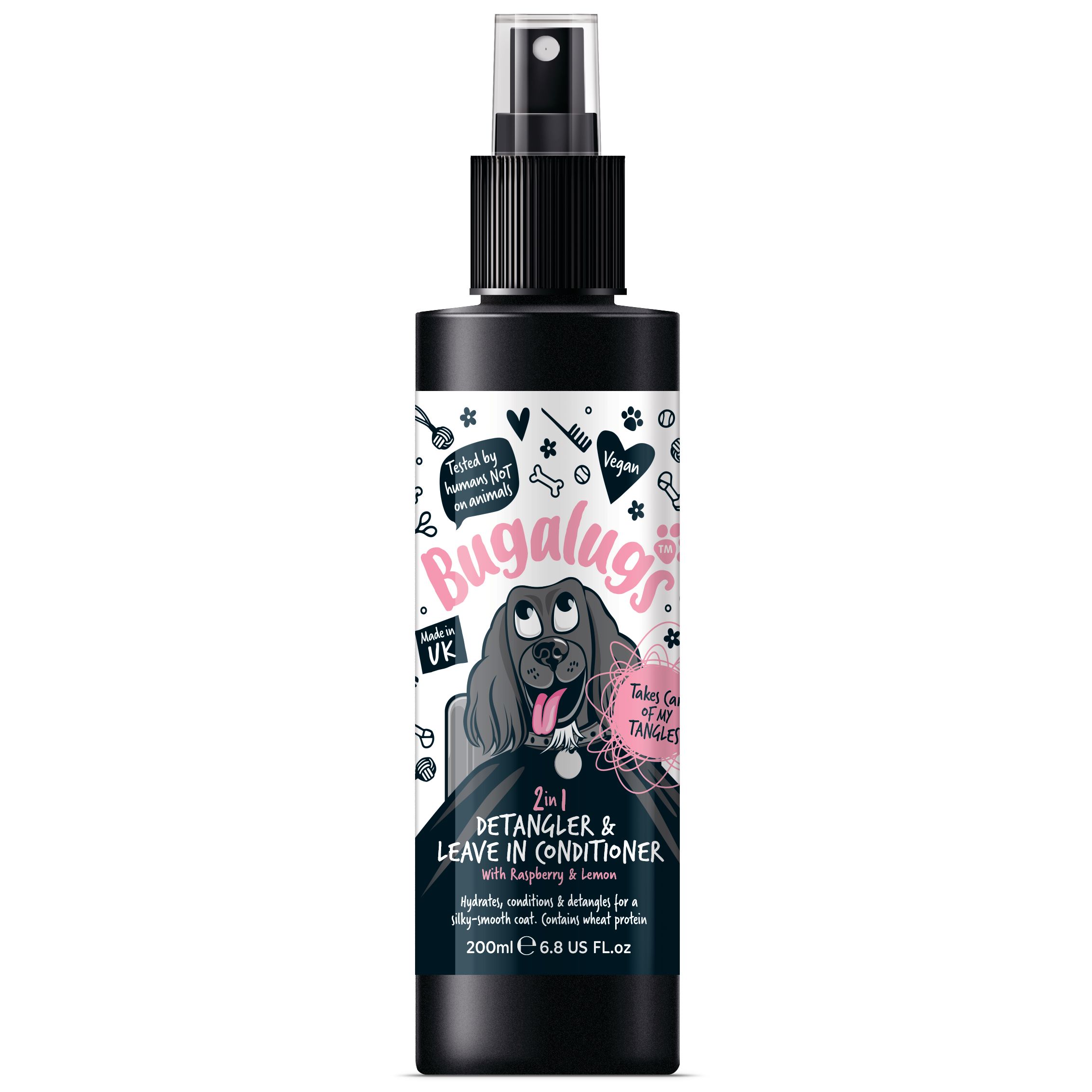Bugalugs Detangle & Conditioning Spray Raspberry & Lemon 200 ml