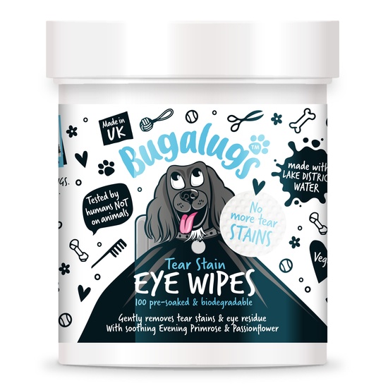 Bugalugs Pre-Soaked Tear Stain Pads 100-pack