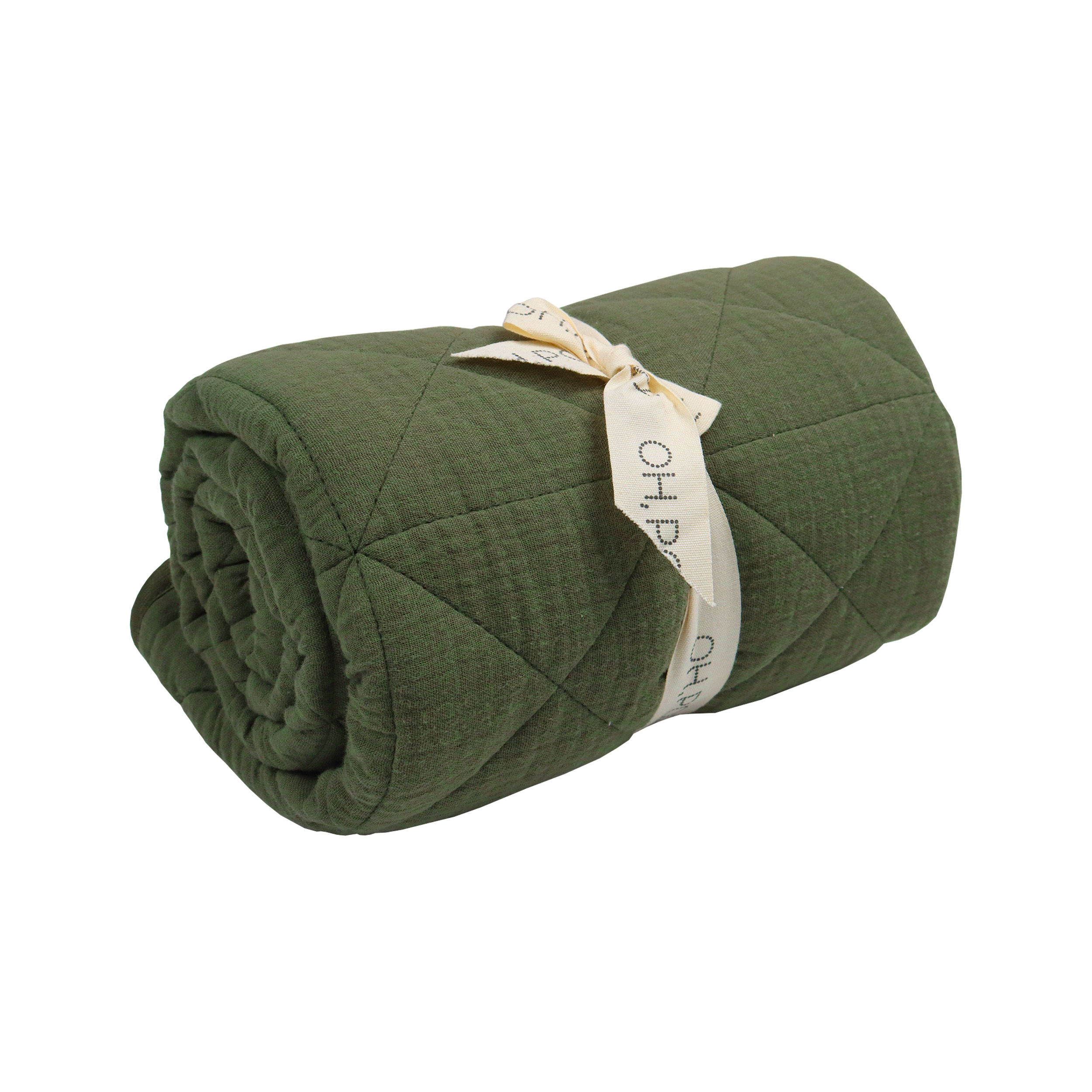 Oh, Poppy! ALBA Quiltad Filt Forest Green
