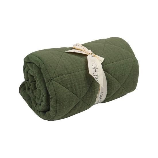 Oh, Poppy! ALBA Quiltad Filt Forest Green