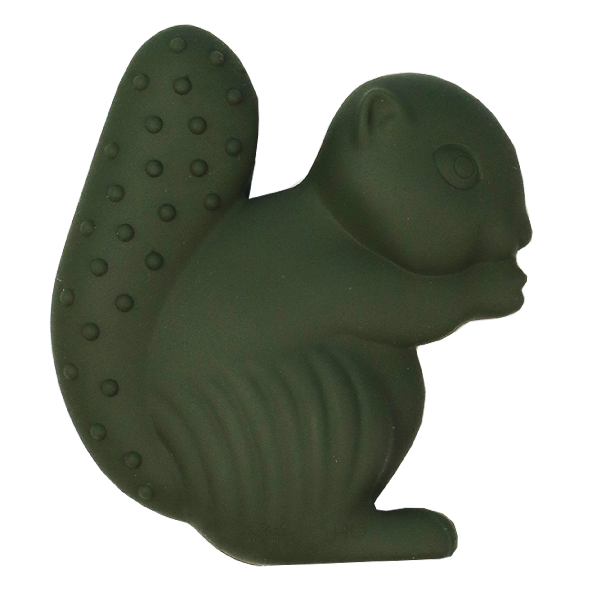 Oh, Poppy! Hazel The Squirrel Bitleksak i Silikon Forest Green