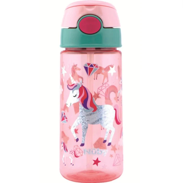 Nuby Sugrörsmugg Glitter Unicorn 540 ml