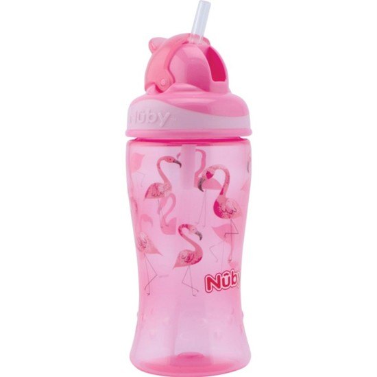 Nuby Preschool Flip It Mugg Pink Flamingo 12m+ 360 ml