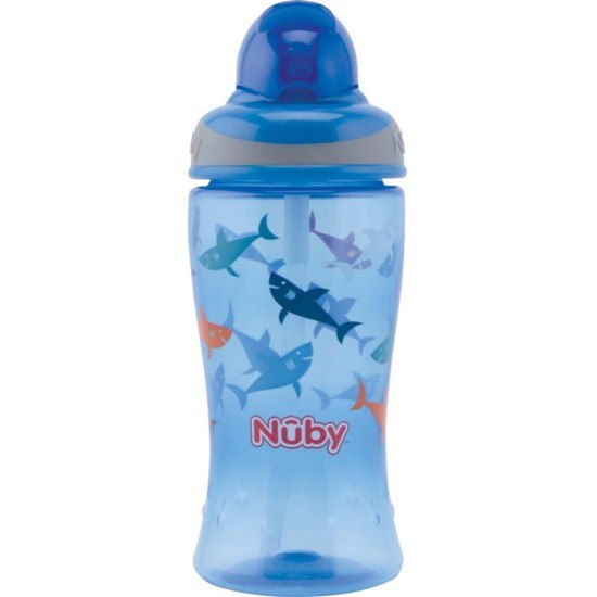 Nuby Preschool Flip It Mugg Blue Shark 12m+ 360 ml