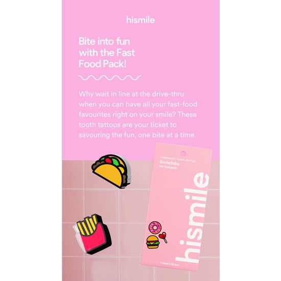 Hismile SmileStika Fast Food Pack