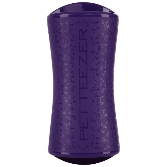 Pet Teezer De-Shedding & Dog Grooming Brush Purple & Grey