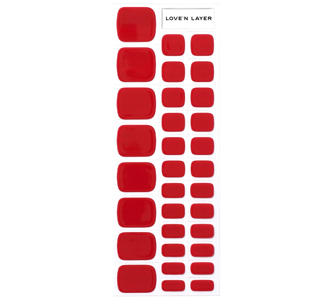Love'n Layer Solid Toe Grape Red 32 st