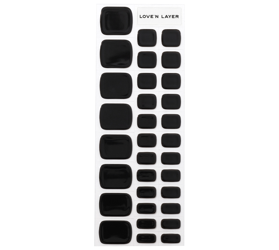 Love'n Layer Solid Toe Night Black 32 st