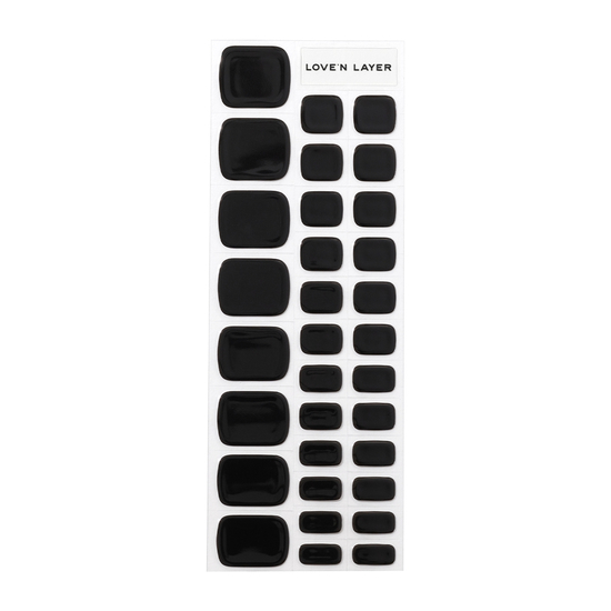 Love'n Layer Solid Toe Night Black 32 st