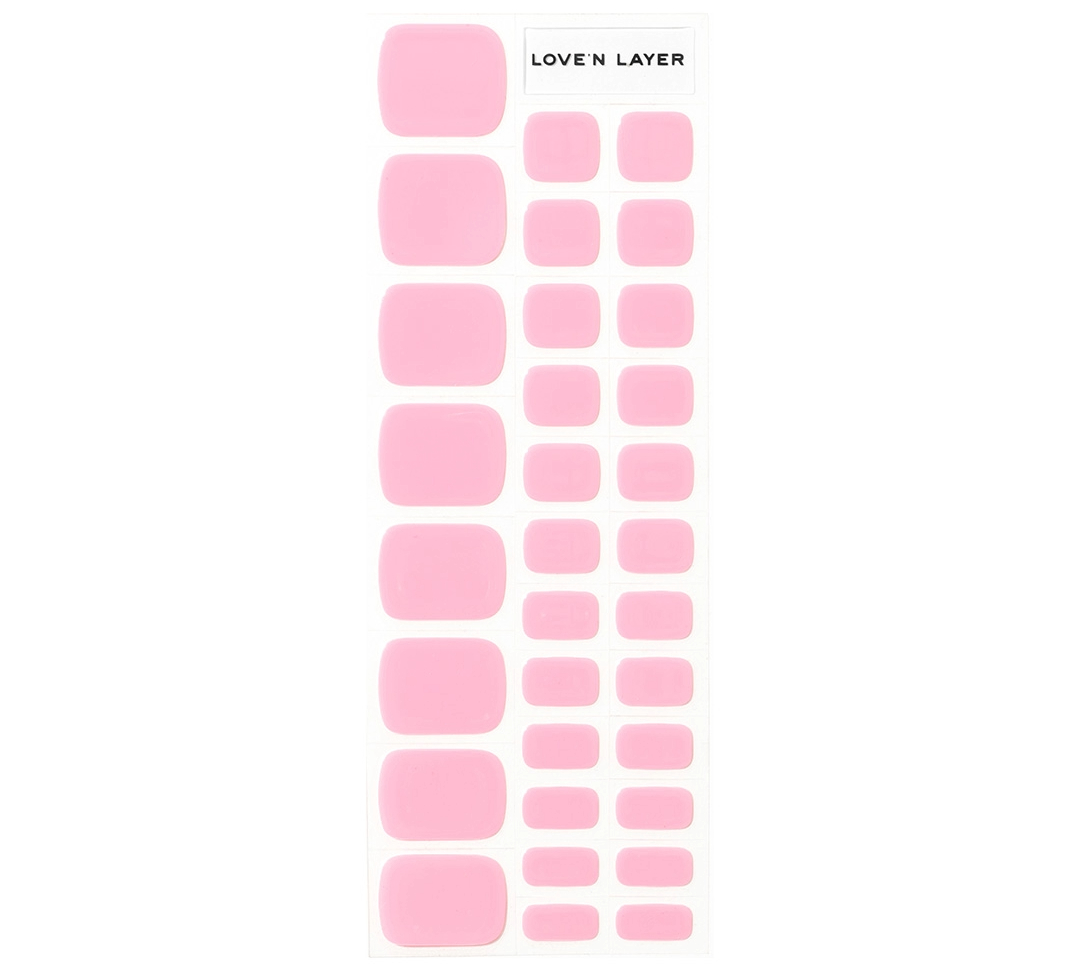 Love'n Layer Solid Toe Poppy Pink 32 st
