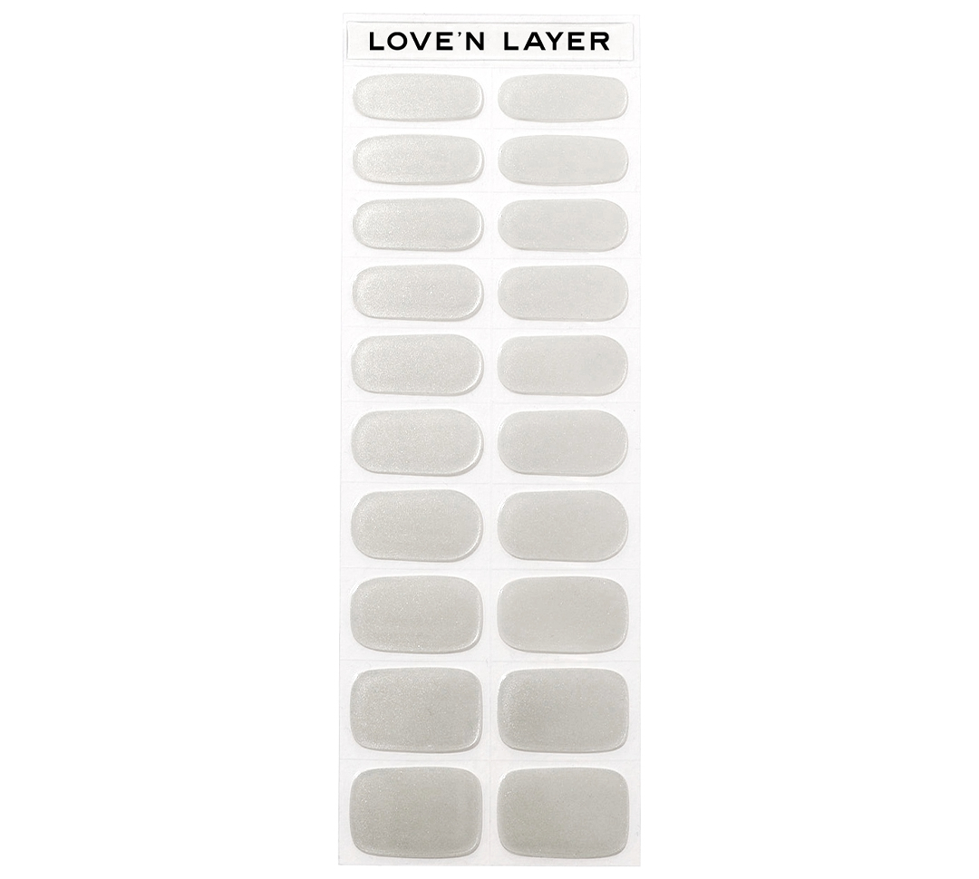 Love'n Layer Metallic Shiny Silver 20 st