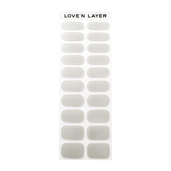Love'n Layer Metallic Shiny Silver 20 st