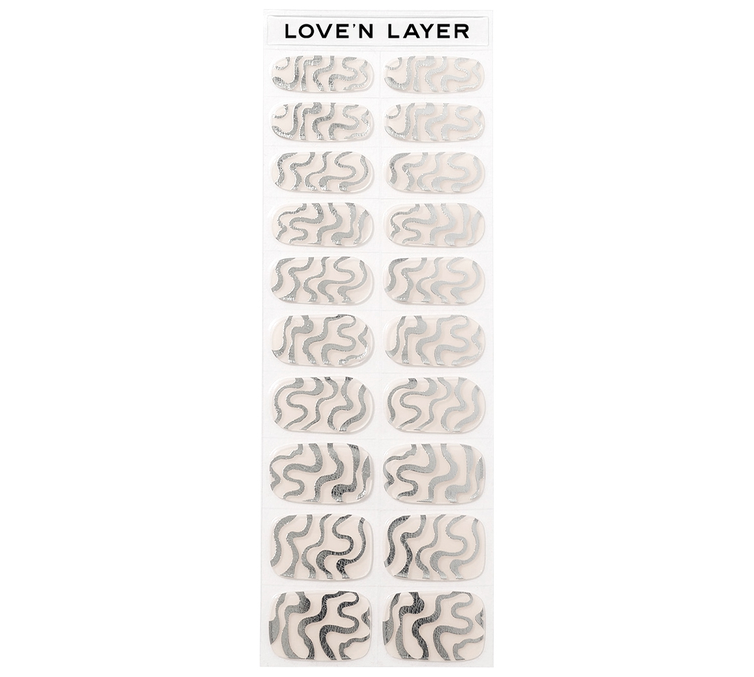 Love'n Layer Sweet Swirl Shiny Silver 20 st