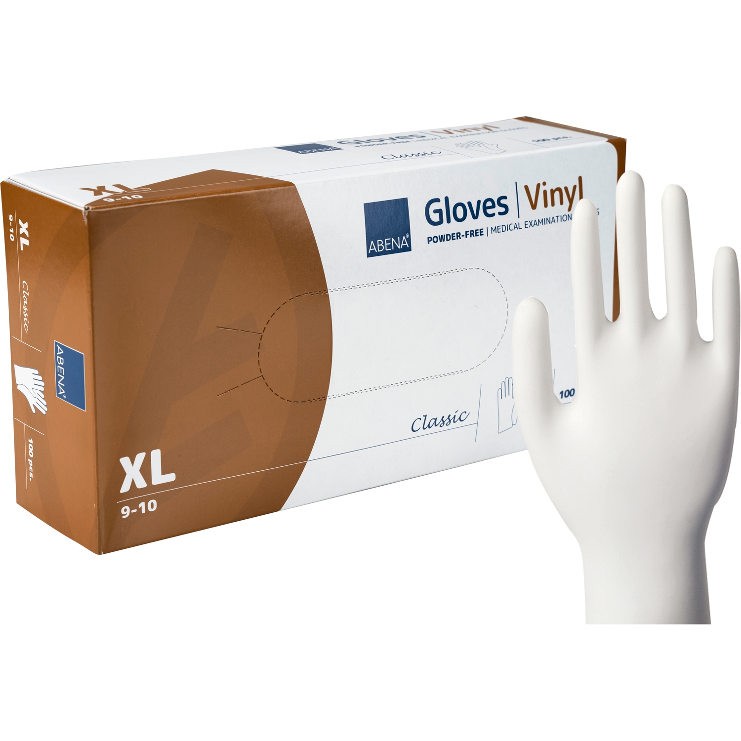 Alternativ bild 1 för ABENA Classic Vinyl Transparent Puderfri XL 100-pack