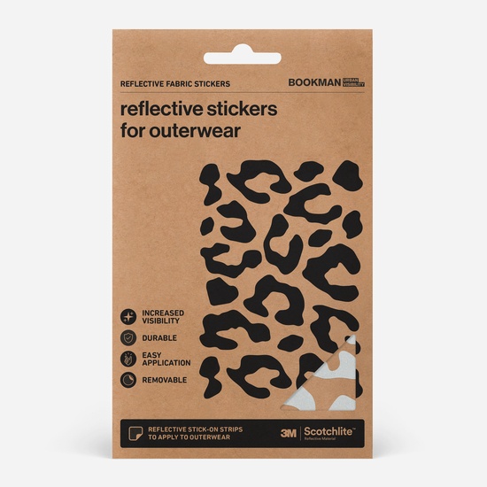 Bookman Urban Visibility Sticky Leopard Reflectors Black
