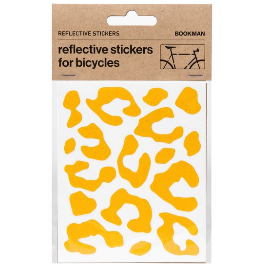 Bookman Urban Visibility Sticky Leopard Reflectors Yellow 