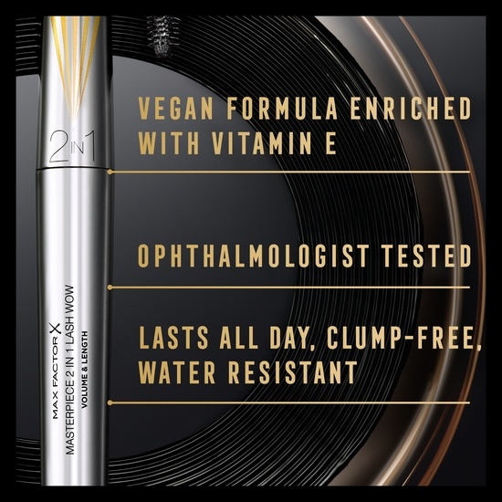 MAX FACTOR Masterpiece 2in1 001 Black