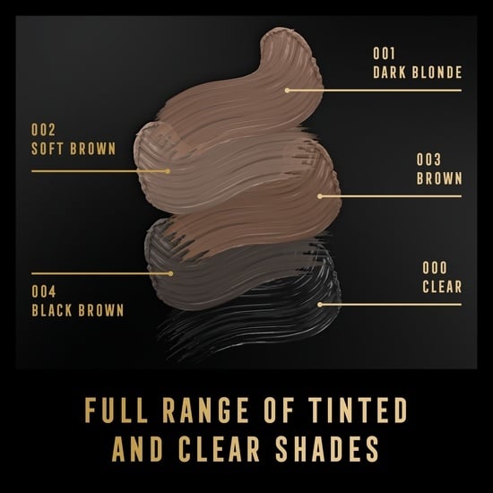 MAX FACTOR 2000 Calorie Volumizing Brow Gel Black Brown