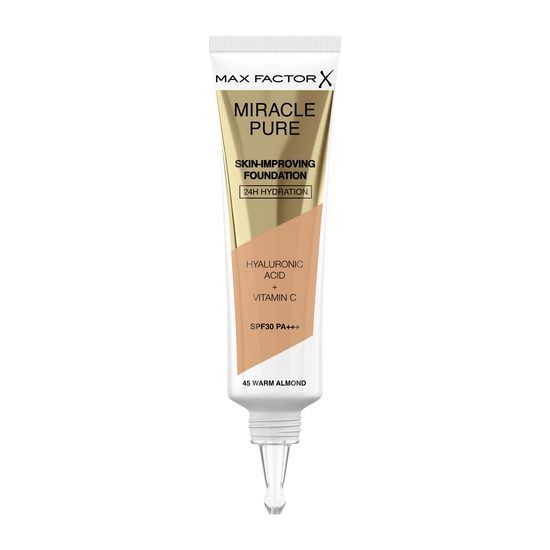 MAX FACTOR Miracle Pure Foundation 45 warm almond