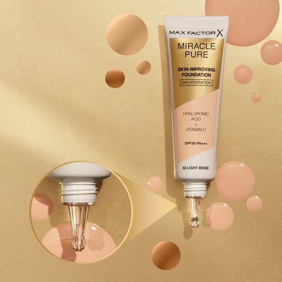 MAX FACTOR Miracle Pure Foundation 76 warm golden