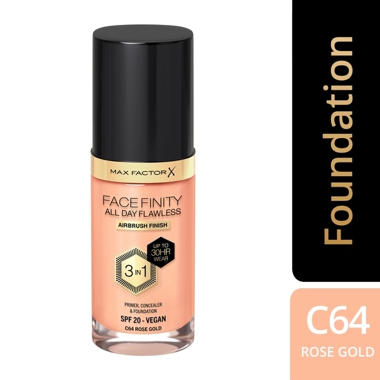 MAX FACTOR All Day Flawles 3in1 Foundation 064 Rose gold