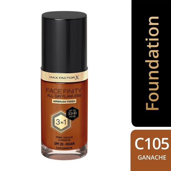 MAX FACTOR All Day Flawles 3in1 Foundation 105 Ganache