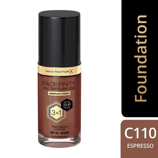 MAX FACTOR All Day Flawles 3in1 Foundation 110 Espresso