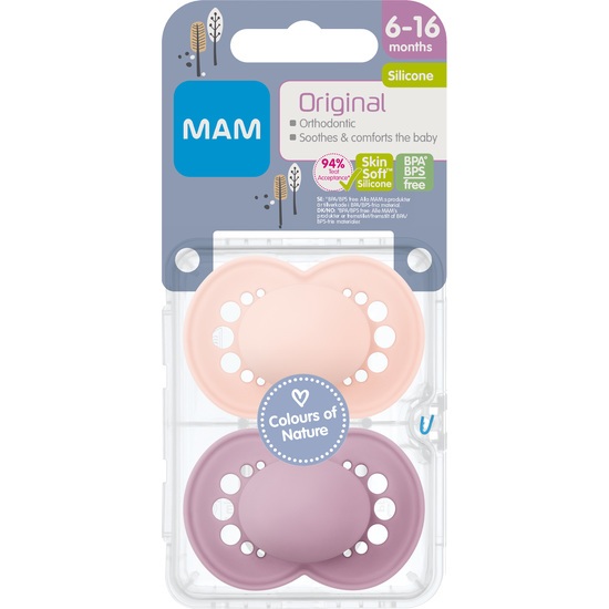 MAM Original Pink 6-16m 2-pack