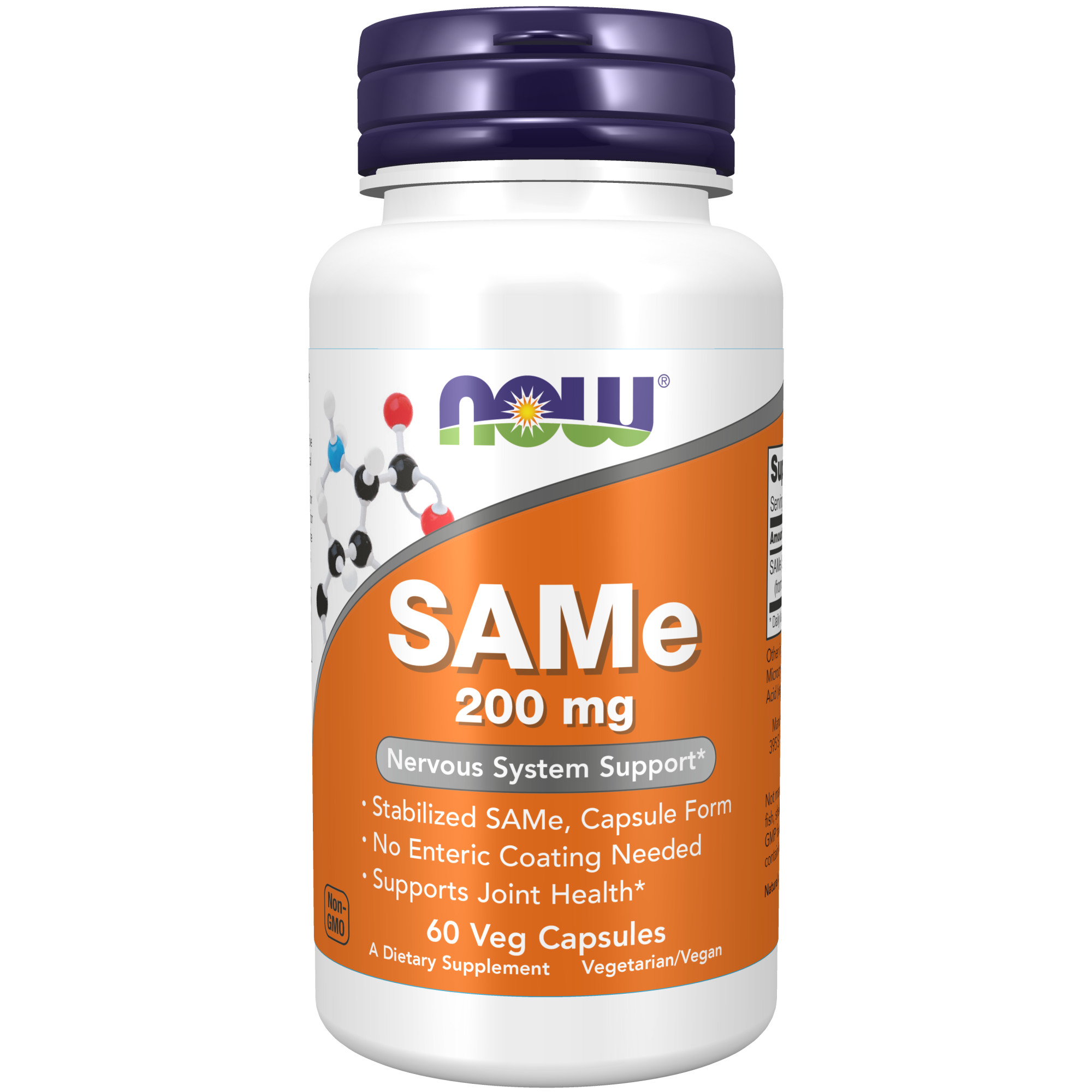 NOW Sam-E 200 mg 60 kapslar