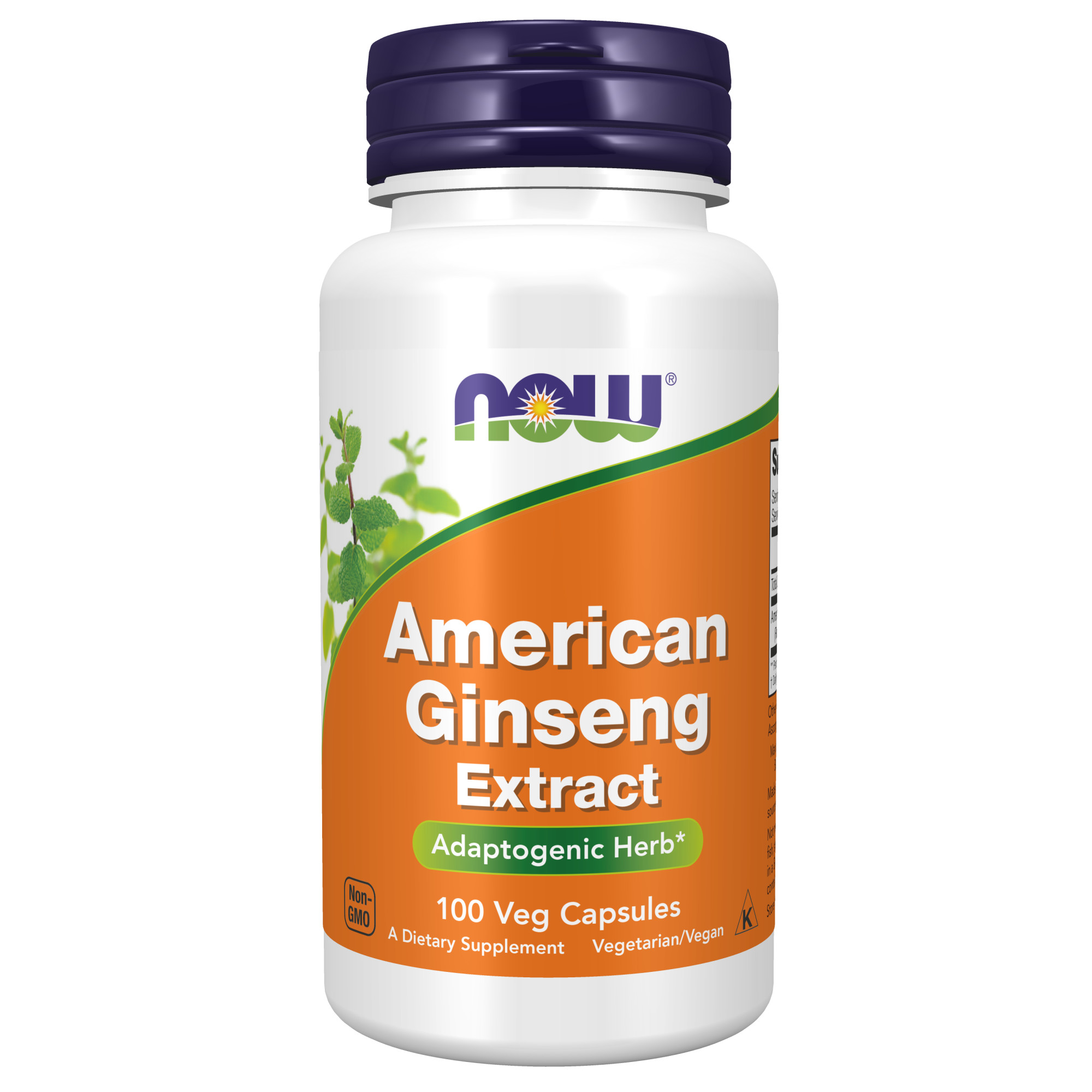 NOW American Ginseng 500 mg 100 kapslar