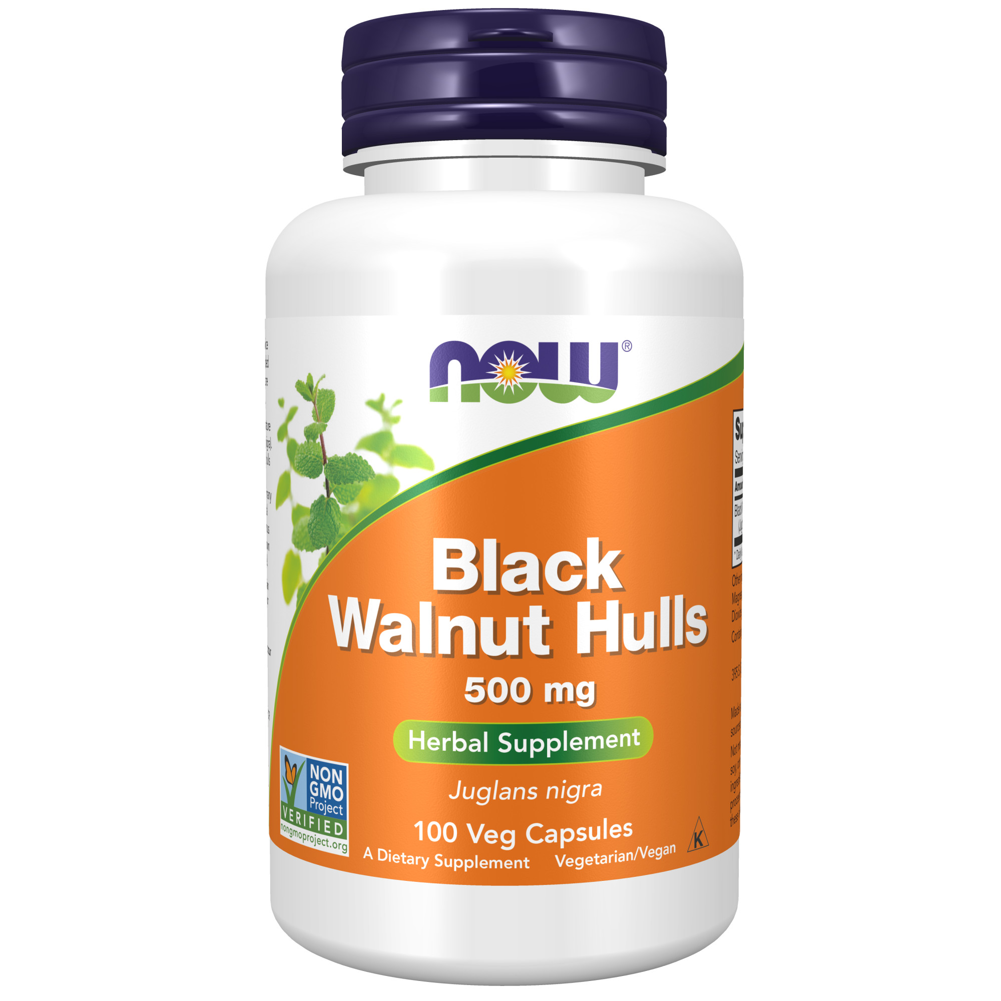NOW Black Walnut Hulls 500 mg 100 kapslar
