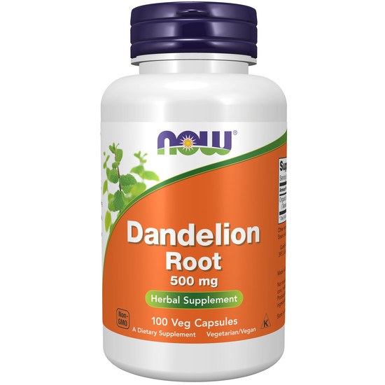 NOW Dandelion Root 500 mg 100 kapslar