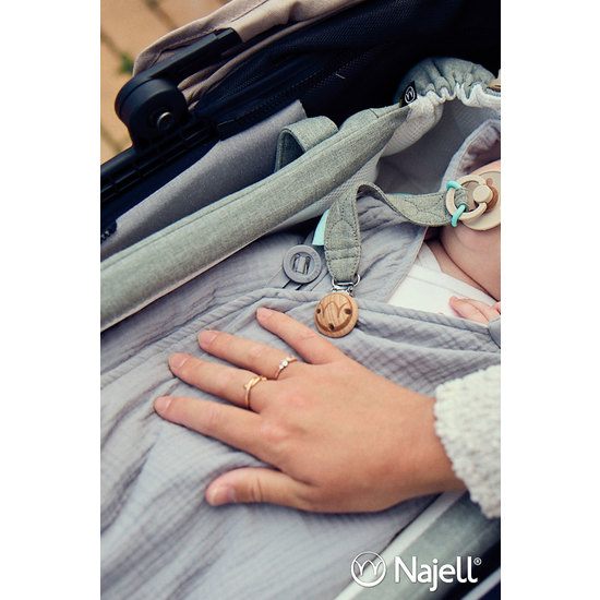 Najell Muslin Baby Overall Mercury Grey