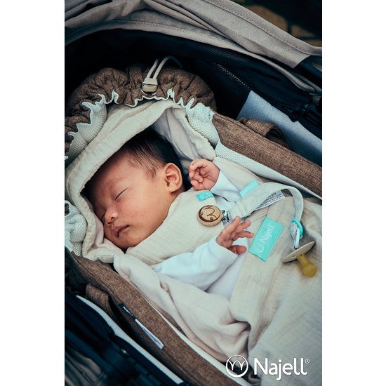 Najell Dregglis Muslin Dream Mint-Ivory White 2-pack