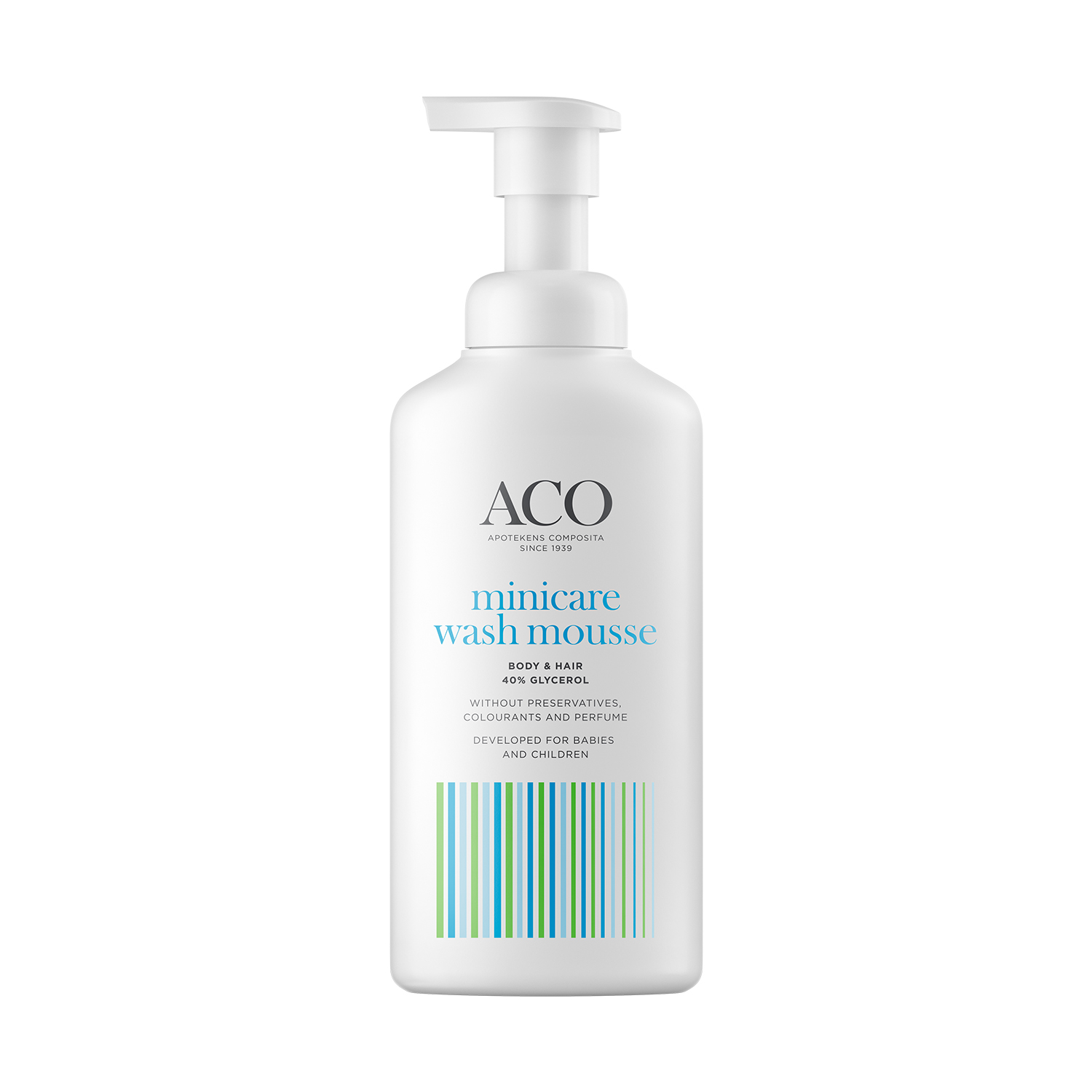 ACO Minicare Wash Mousse Parfymfri Tvättvål Barn 200 ml