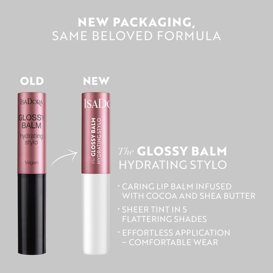 IsaDora Glossy Balm Hydrating Stylo 43 Lovely Lavender 1,6 g
