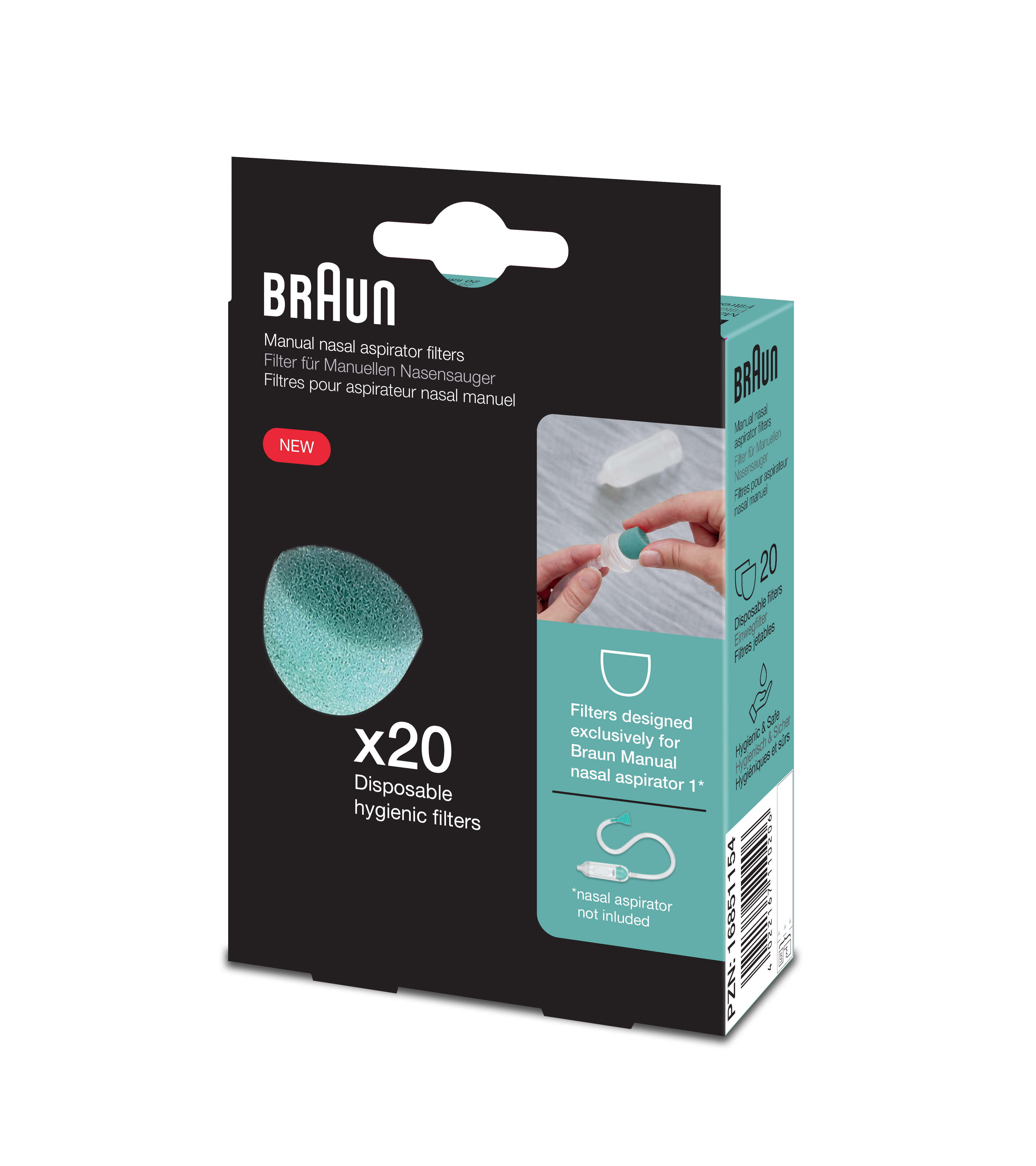 Braun Filter Refill Manuell Nässug Nasal Aspirator