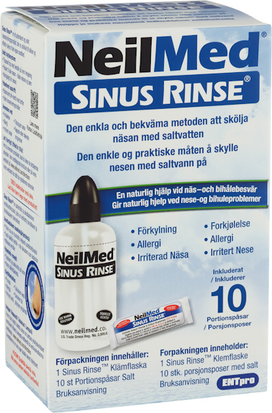 NeilMed Sinus Rinse Nässköljare med 10 saltpåsar