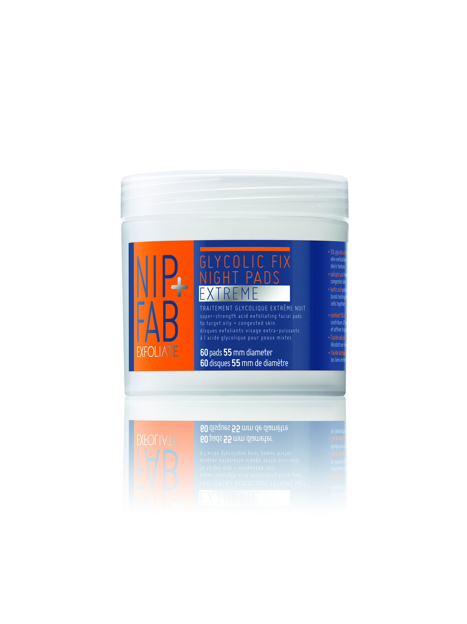 NIP+FAB Glycolic Fix X-TREME PADS 60 st