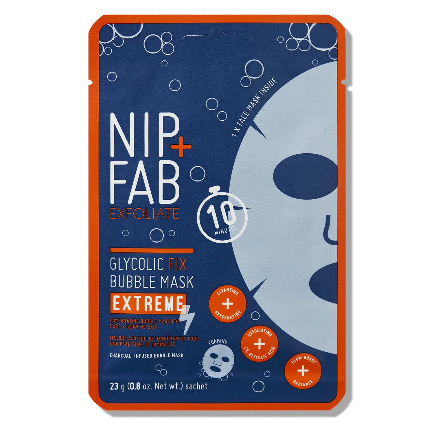 NIP+FAB Glycolic Extreme Bubble Sheet Mask 23 g