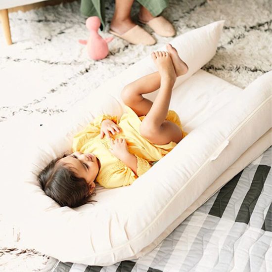 DockATot Grand XL Babynest Sand Chambray