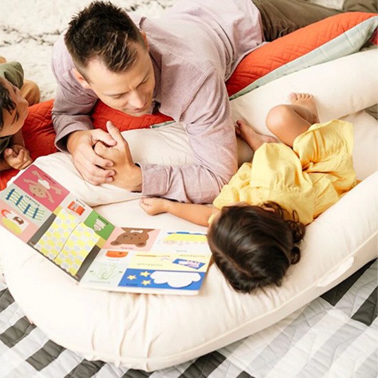 DockATot Grand XL Babynest Sand Chambray