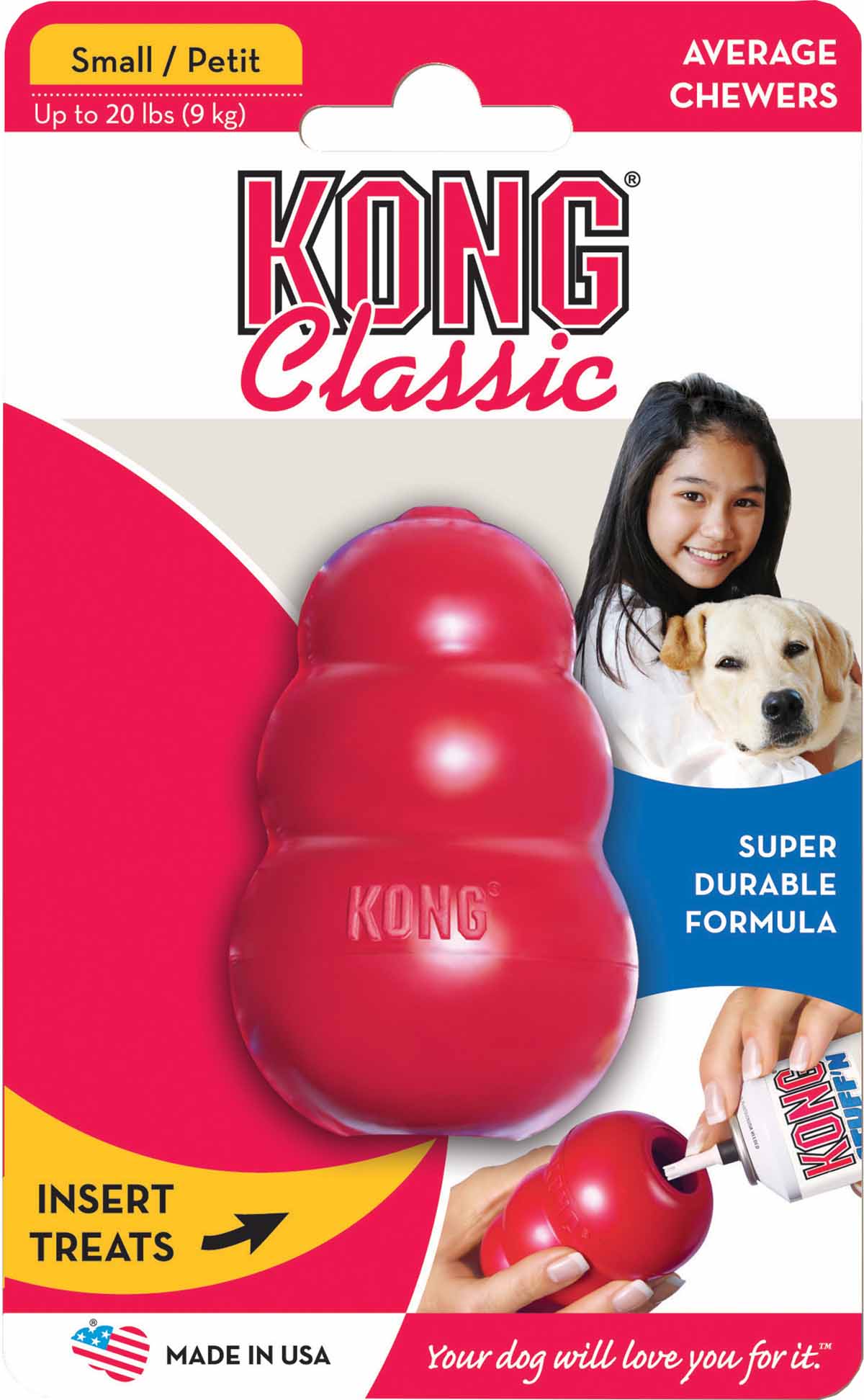 Kong Classic Röd S 8 x 5 cm