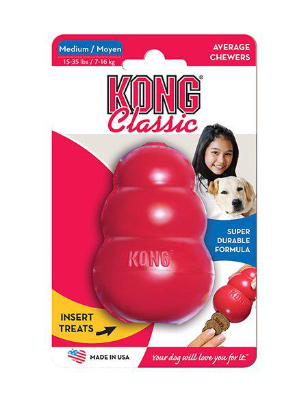 Kong Classic Röd M 9 x 6 cm