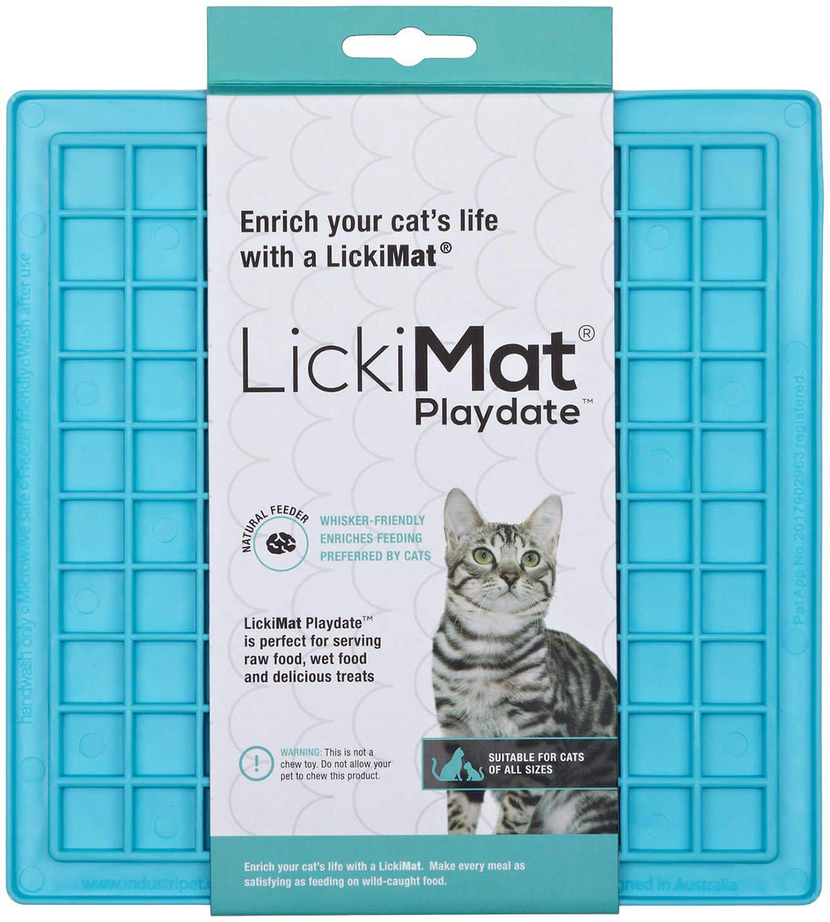 Lickimat Cat Playdate Ljusblå 20x20 cm