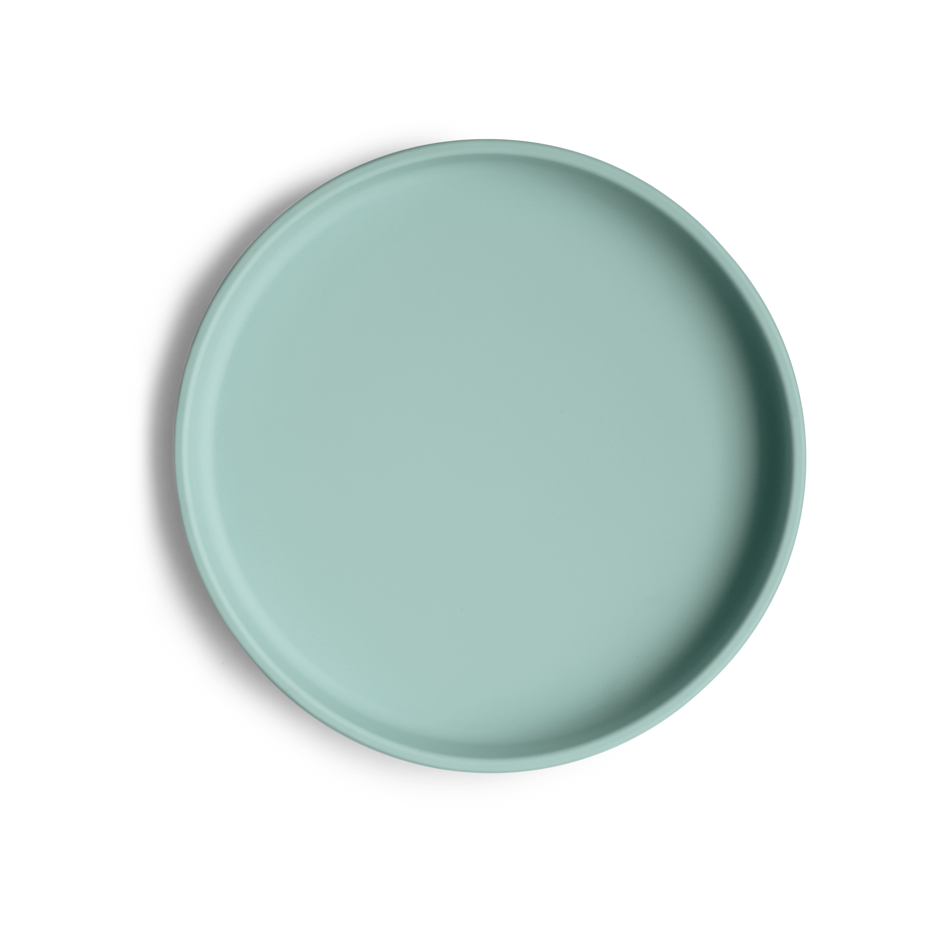 Mushie Silikontallrik med Sugpropp Cambridge Blue