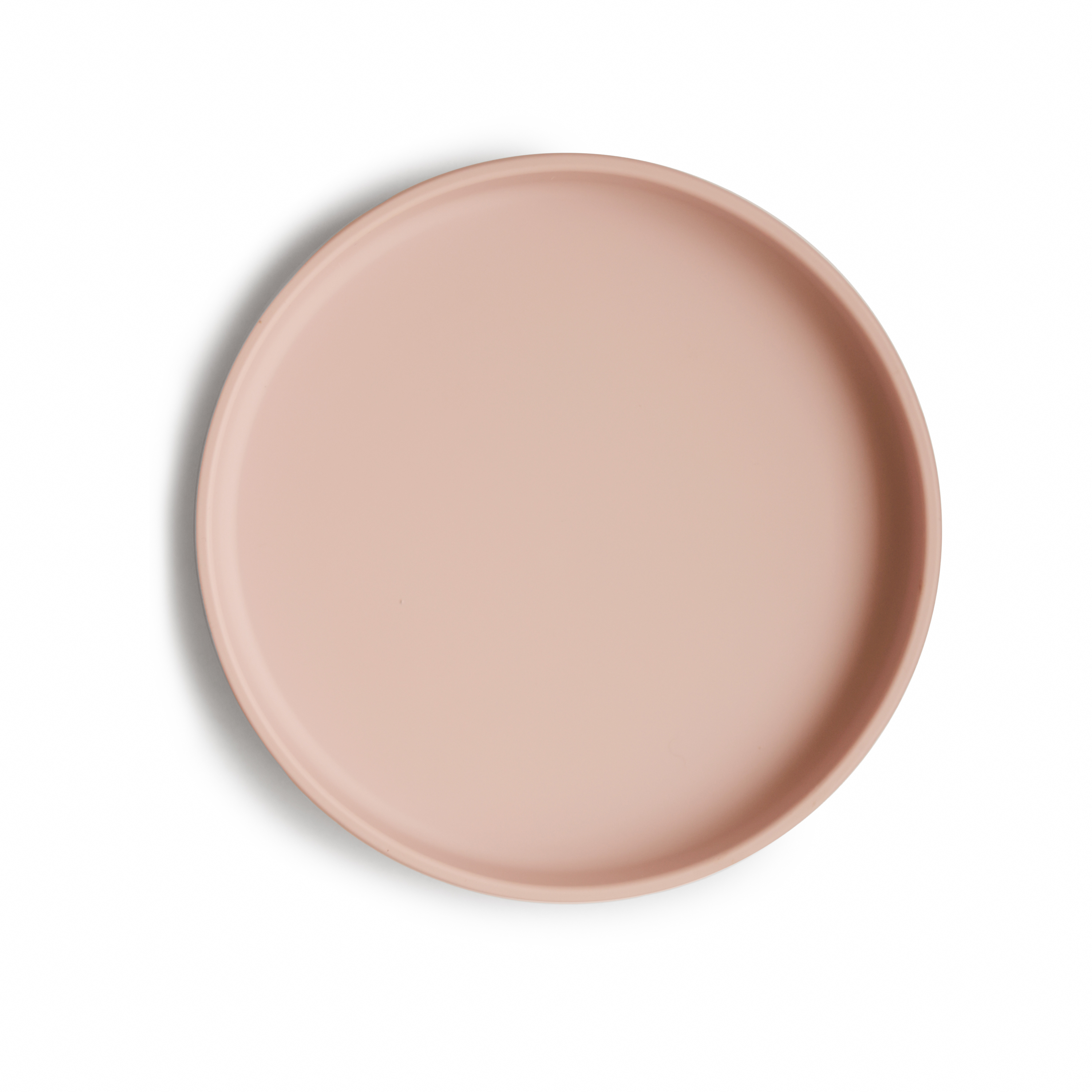 Mushie Silikontallrik med Sugpropp Blush